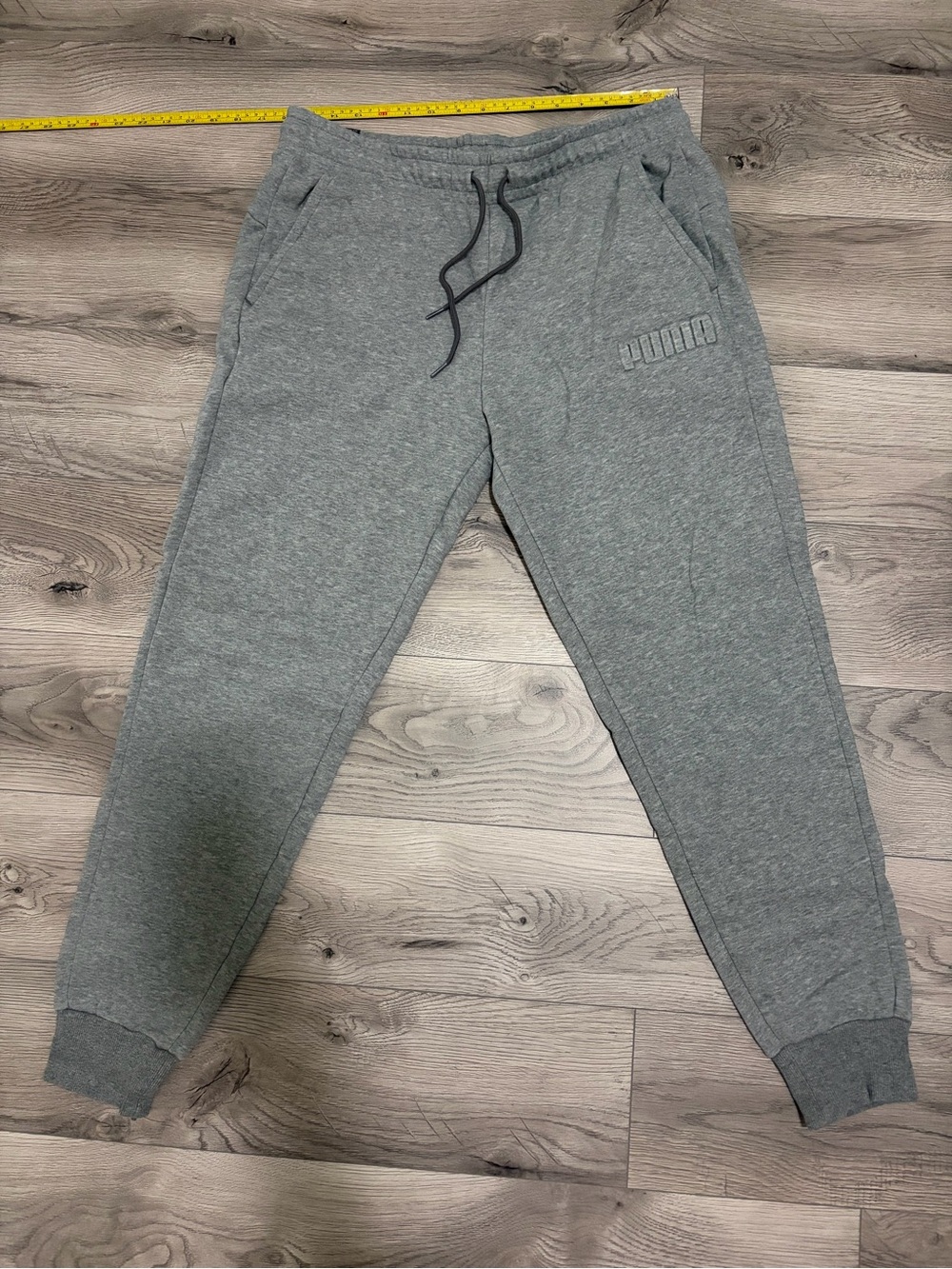 PUMA Men’s Fleece Joggers Gray Size L